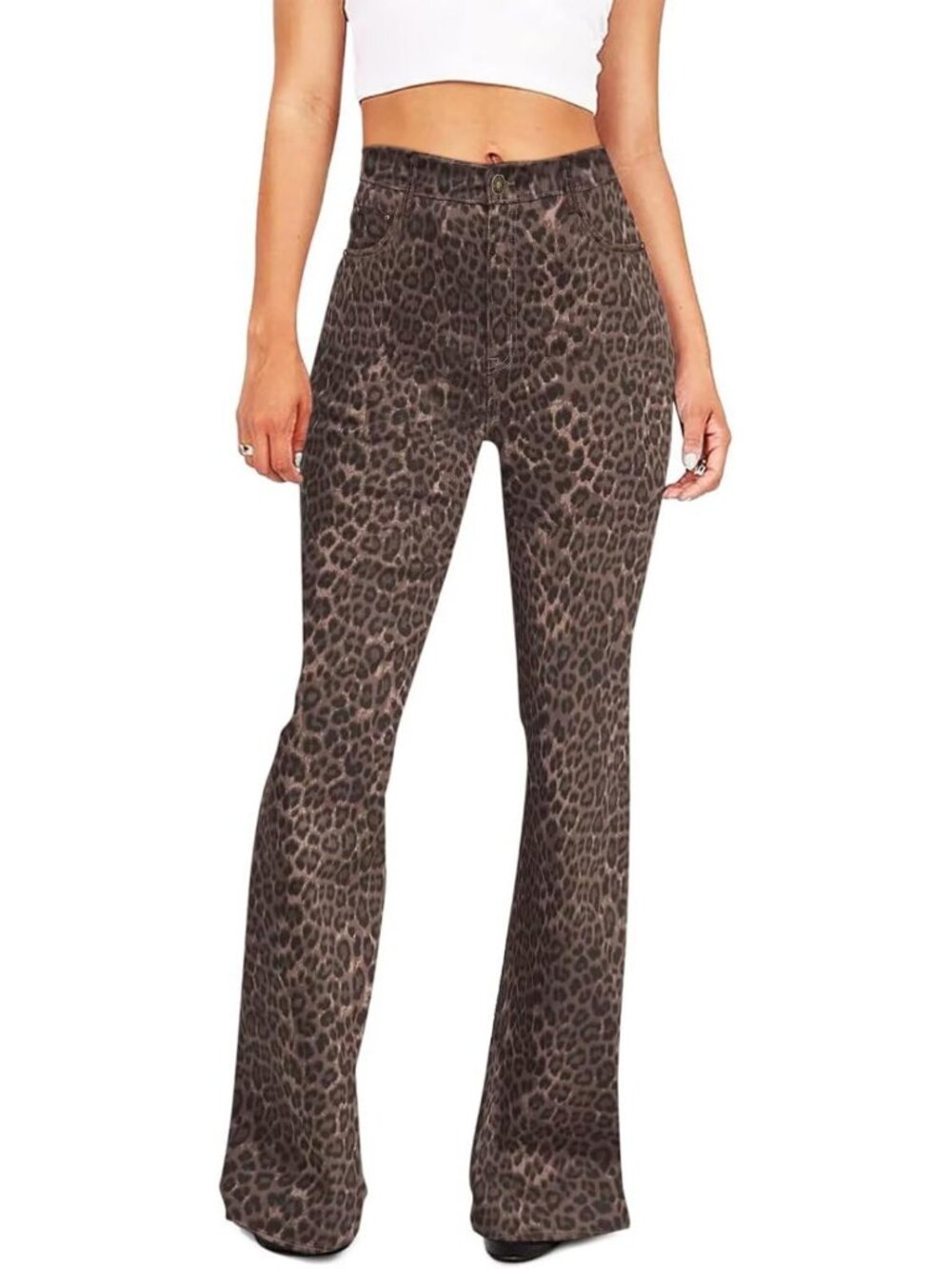 High-Waisted Flare Jeans for Women | Bootcut Bell Bottom Stretch Slimming Pants